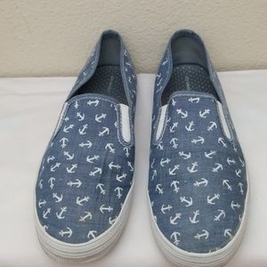 Slip on Canvas Anchor Shoes
